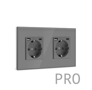 Doble enchufe de pared