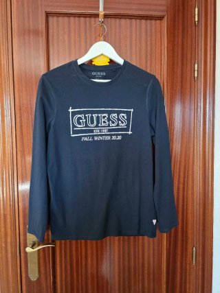 Camiseta Guess Manga Larga Estampada