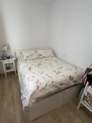 Cama con canapé abatible blanca+colchón (no envío)