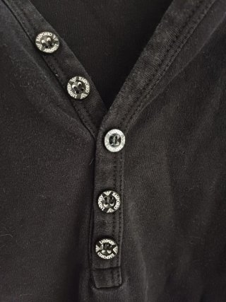 Camiseta Henley Emporio Armani Negra