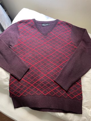 LOREAK MENDIAN. Jersey de lana intarsia. Talla L