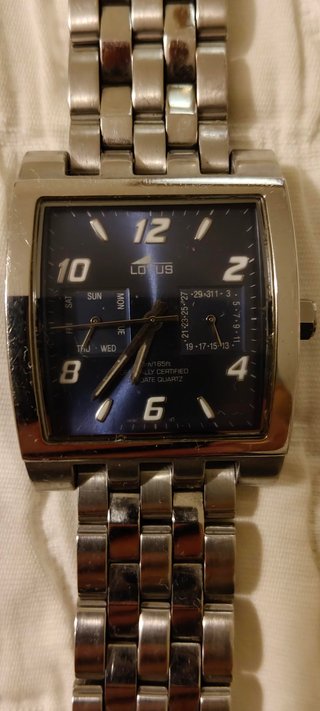 Reloj Lotus Acero Inoxidable Hombre Azul