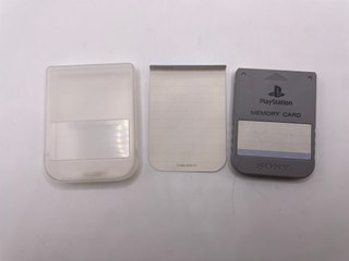 Sony Playstation 1 Ps1 Memory Card Originale Grigi