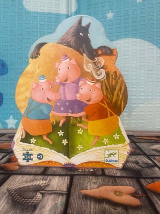 Puzzle Djeco Los 3 Cerditos 24 piezas