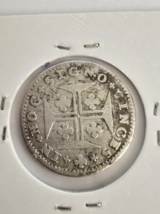 Moneda Plata Portugal 6 Vintens Joao V