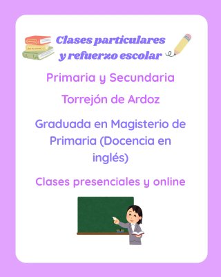 Clases particulares (Primaria y Secundaria)