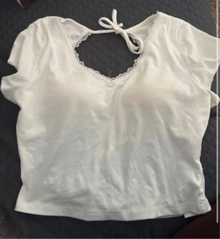 Camiseta Blanca Espalda Descubierta