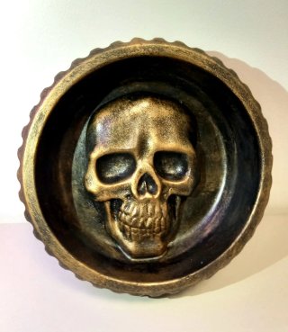 Svuotatasche Gesso Teschio Esoterico Gotico Tattoo