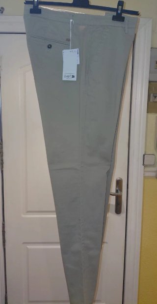 Pantalón chino MLN beige talla 46