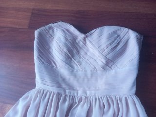 Vestido largo de fiesta rosa