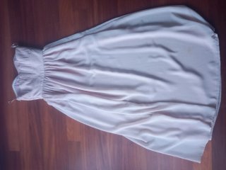 Vestido largo de fiesta rosa