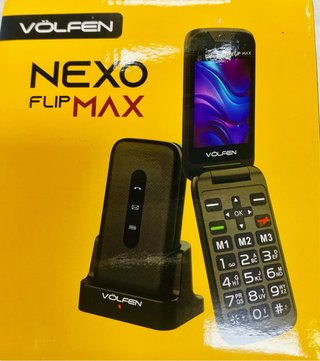 VÖLFEN Nexo Flip Max Negro - Teléfono Senior