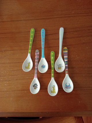 Set de 6 Cucharas Infantiles Decoradas
