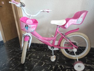 Bicicleta Infantil Barbie Rosa