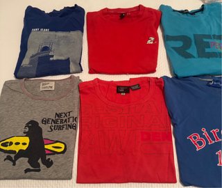 Lote 6 Camisetas Varias Marcas Talla 4  M y 2 S