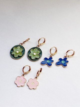 Pack Pendientes Flor
