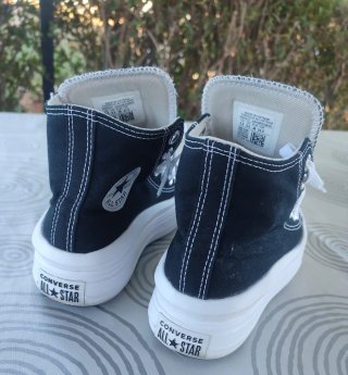Converse All Star Plataforma Negra Talla 36