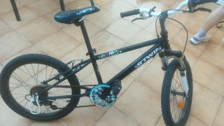 Bicicleta Infantil B'Twin Negra