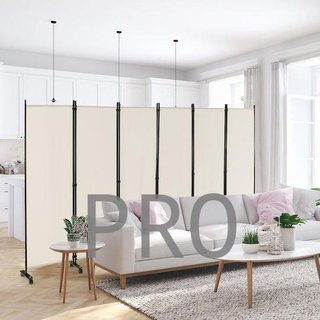 COSTWAY HV10995BE Biombo decorativo metálico de 172,7 x 335,3 cm