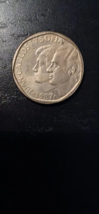 Moneda 500 Pesetas Juan Carlos y Sofía 1987
