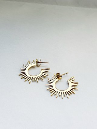 Pendientes Sol Acero inoxidable