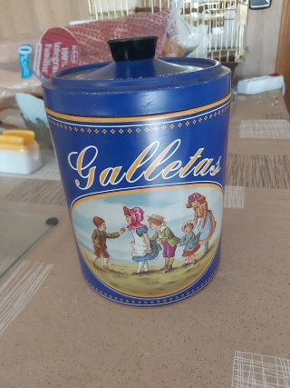 Lata Vintage de Galletas Fontaneda