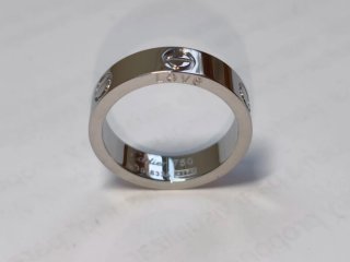 Anillo Cartier LOVE Plateado talla 12 inoxidable