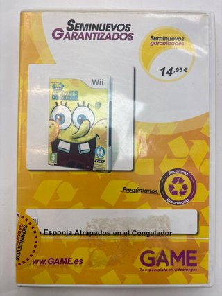 Videojuego Wii Bob Esponja Atrapados En El Congelador
