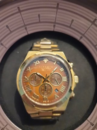 TITANIO AUGUSTUS Cronografo Dorato 24G.BR.03
