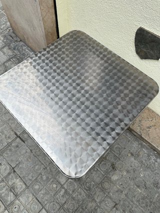 Mesa de Aluminio Cuadrada Mesa terraza o balcon