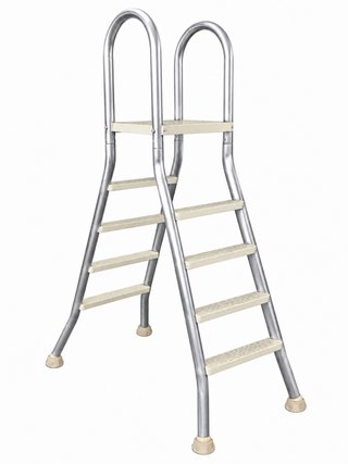 Escalera Piscina Aluminio Beige