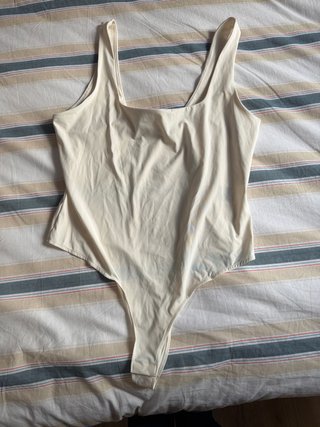 Body Tanga NUEVO H&M Crema Talla L