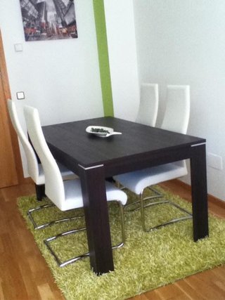 Mesa de comedor extensible 160x90x75 205x90x75