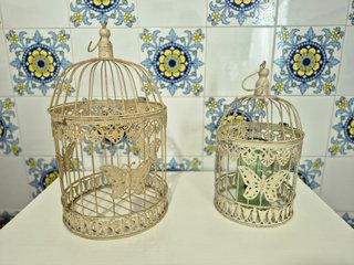 Set de 2 Jaulas Decorativas Vintage