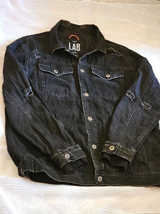 Chaqueta Vaquera Negra LAB Talla XL