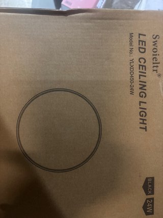 Plafón LED Swoieltr 24W Negro
