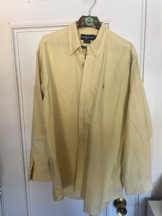 Camisa Polo Ralph Lauren Amarilla Talla 42