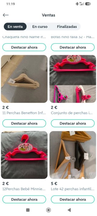 Lote de perchas todas 8€