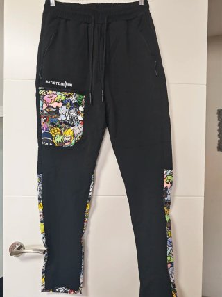 Pantalón chándal BATISTE MIlliON negro multicolor