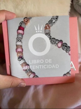 Conjunto Pandora Anillo Corazón Rosa