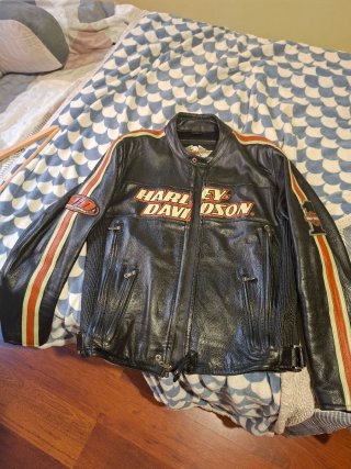 Chaqueta Piel Harley Davidson Negra
