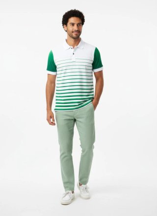 Polo Blanco y Verde