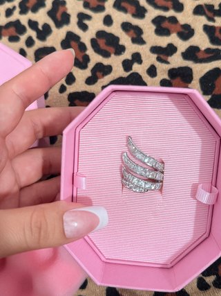 Anillo Plateado Talla 7.5