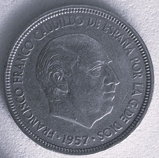 Moneda 5 Pesetas Franco 1957 Estrella 58