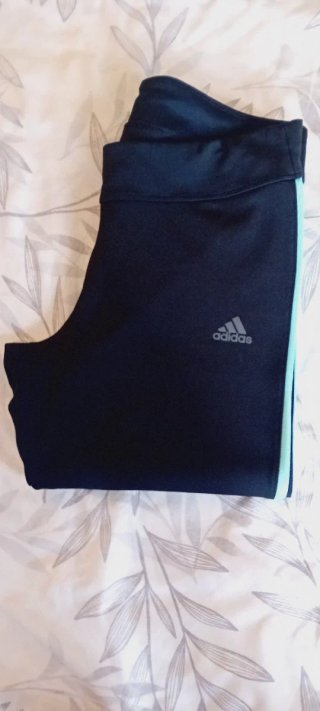 Leggings Adidas Mujer Negro y Turquesa