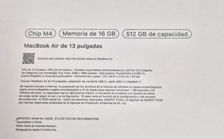 MacBook Air M4 512GB (Somos tienda-Con garantía)