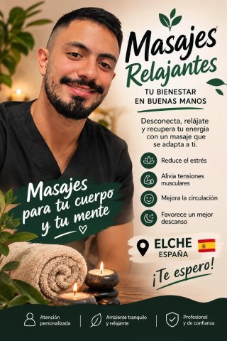 Masajes relajantes a domicilio
