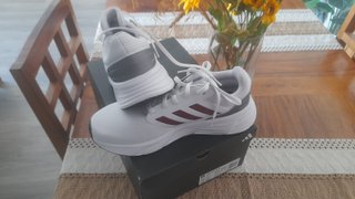 Zapatillas Adidas Running Galaxy 6 M Blancas Rojas