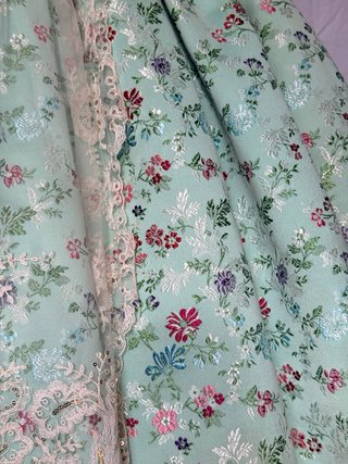 Vestido de Fallera Turquesa y Rosa
