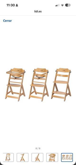 Silla evolutiva (trona) Safety 1st madera